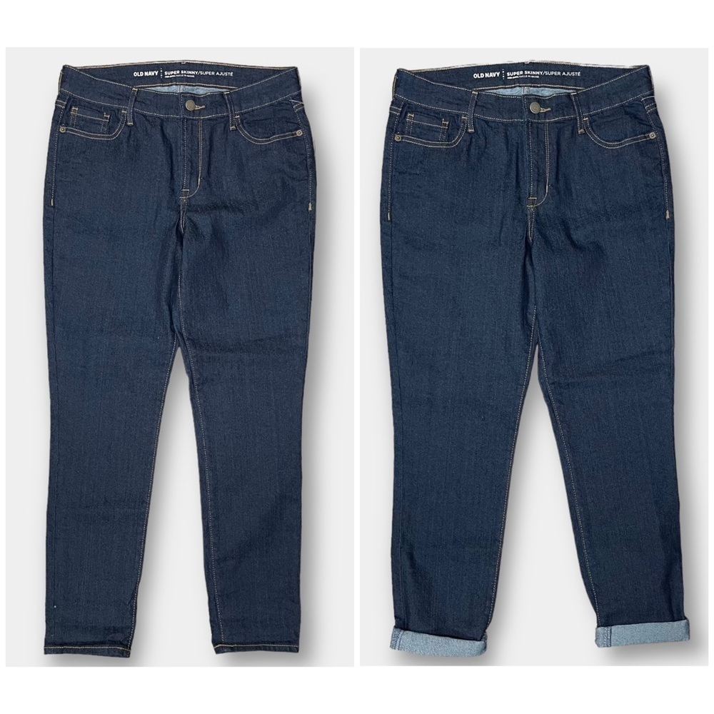NWT Old Navy Super Skinny Mid Rise Jeans Size 8